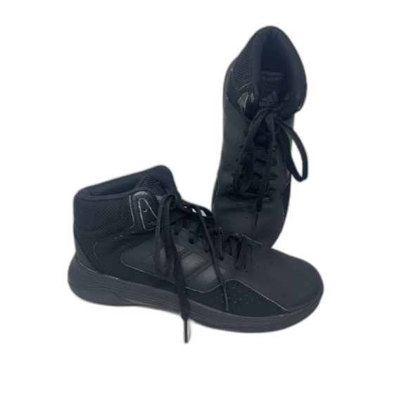 ADIDAS RACER Cloudfoam SIZE 6.5 All BLACK Women's Sneakers RUNNING GYM SHOES - Picture 1 of 6
